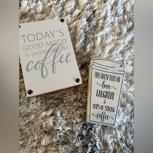 2 Coffee Signs